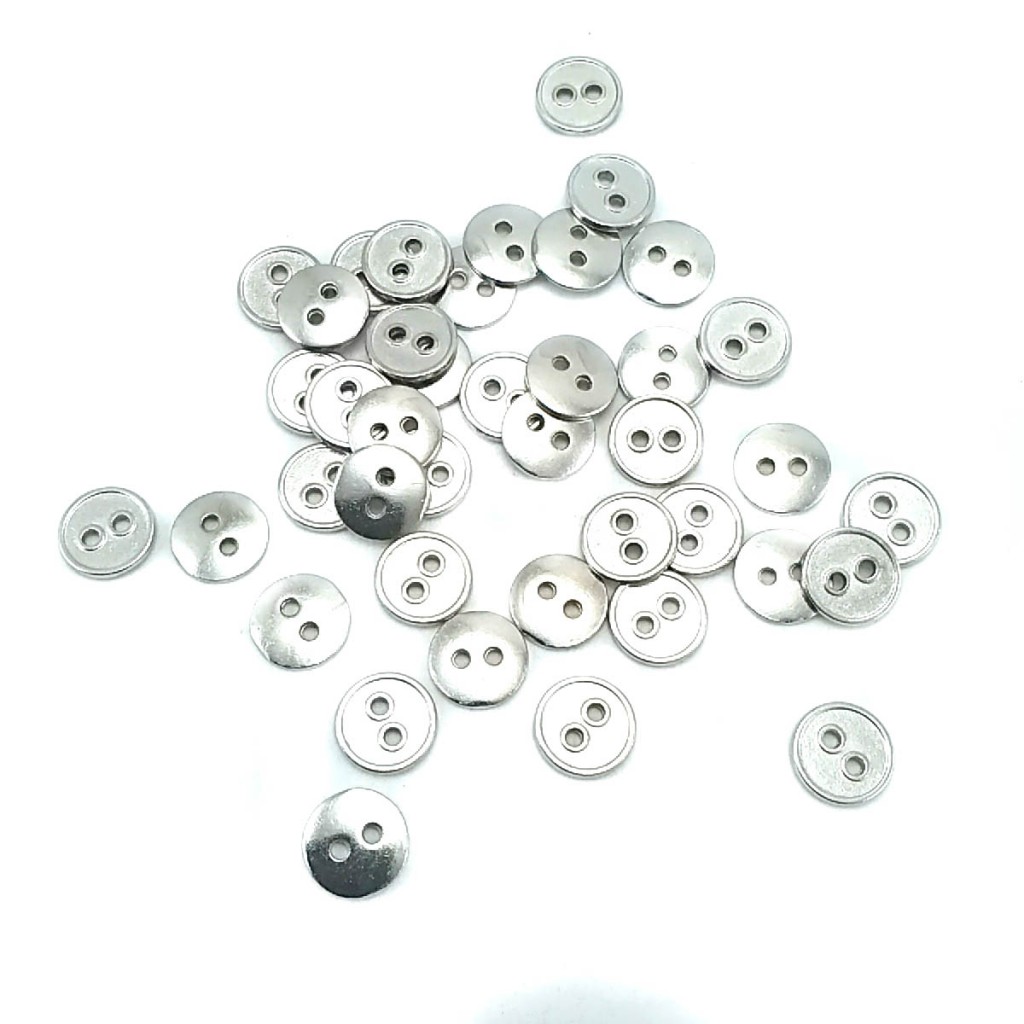 Metal Button 10 mm Metal Strut Button with Two Holes